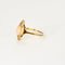 Bague 53.5 Bague en or jaune 18K au corail peau d’ange et diamants 58 Facettes 58FC178