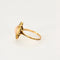 Bague 53.5 Bague en or jaune 18K au corail peau d’ange et diamants 58 Facettes 58FC178