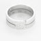 Bague 53 Dinh Van Seventies - Bague moyen modèle en or blanc 18K et diamants 58 Facettes 58FC102