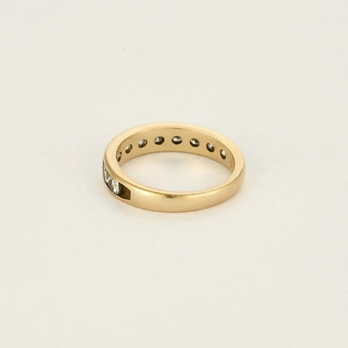 Bague 52 Alliance - Bague en or jaune 14k et diamants 1,10 ct 58 Facettes 58FC149