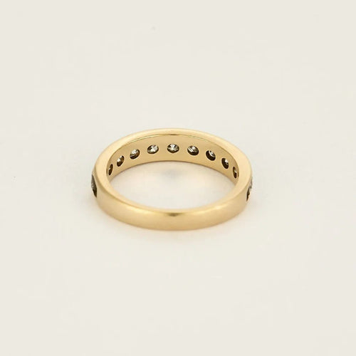 Bague 52 Alliance - Bague en or jaune 14k et diamants 1,10 ct 58 Facettes 58FC149