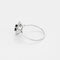 Bague 60.5 Bague marguerite en or blanc 18 carats, saphir 0,45 ct et diamants 58 Facettes 58FC103