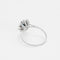 Bague 60.5 Bague marguerite en or blanc 18 carats, saphir 0,45 ct et diamants 58 Facettes 58FC103