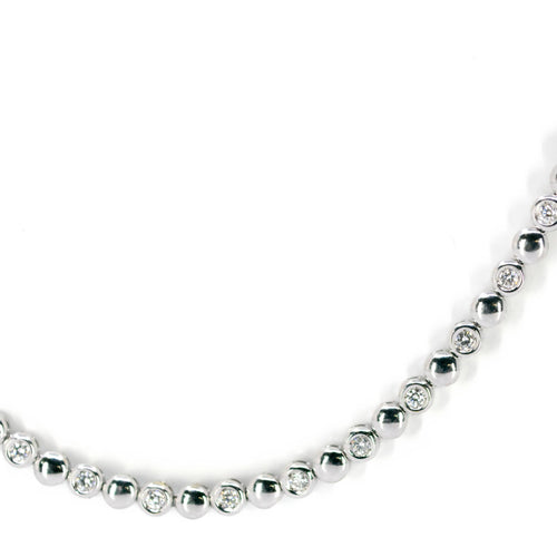 Collier Collier tennis en or blanc 18 carats et diamants taille brillant 58 Facettes C98C42CAFA3044CD82CA0481725E860C