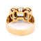 Bague 63.5 Bague Tank en or jaune et blanc 18k, spinelle de laboratoire et diamants taille rose 58 Facettes 04003C336EBB435BAE355B928818F7AC