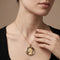 Pendentif Augis - Médaille Vierge en or jaune saphirs 58 Facettes OC-64200024