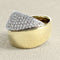 Bague 55 Bague croisée en or jaune, or blanc et diamants 58 Facettes OC-61E00502