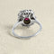 Bague 52 Bague en or blanc, rubis et diamants 58 Facettes OC-61200079
