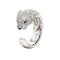 Bague 54 Cartier - Bague Panthère en or gris, émeraudes et diamants 58 Facettes 61E00495