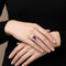 Bague 50 Bague en or gris, rubis de Birmanie et diamants 58 Facettes OC-61600017