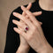 Bague Bague Or Gris, Rubis Non Chauffé et Diamants 58 Facettes OC-61200080