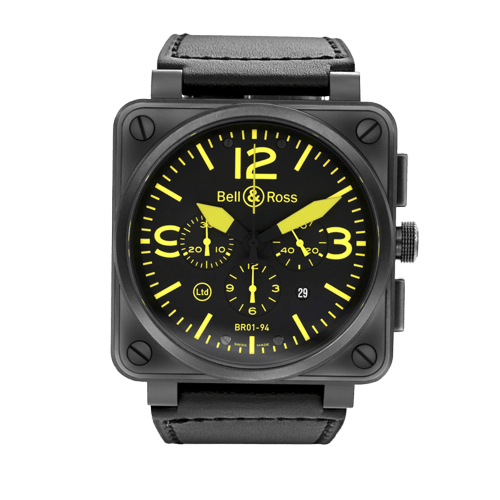 Montre Bell & Ross BR01-94 Yellow - Montre automatique en acier 58 Facettes OC-68801924