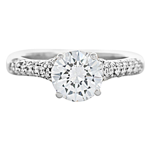 Bague 58 Solitaire - Bague en or gris diamants 58 Facettes 61E00490