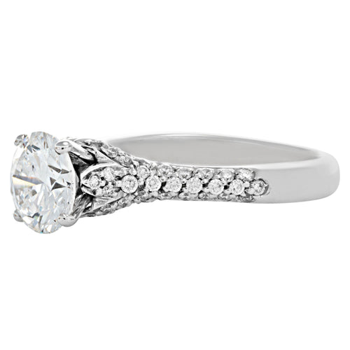 Bague 58 Solitaire - Bague en or gris diamants 58 Facettes 61E00490