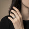 Bague 58 Bague en or gris 750 et diamants 58 Facettes 61E00491