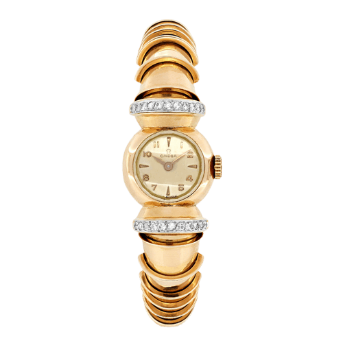 Montre OMEGA - Montre manuelle vintage en or rose 750/1000, vers 1920, avec diamant 58 Facettes 68801794