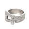 Bague 52 Fred Force 10 - Bague grand modèle en or blanc et diamants 58 Facettes 61E00487