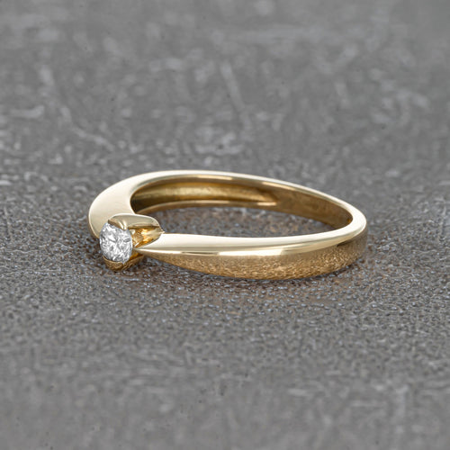 Bague 54 Solitaire - Bague en or jaune et diamant 58 Facettes 61000003