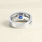 Bague 59 Bague en or gris, saphir et diamants 58 Facettes 61100160