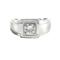Bague 54 Alliance en platine et diamant 58 Facettes 61000373