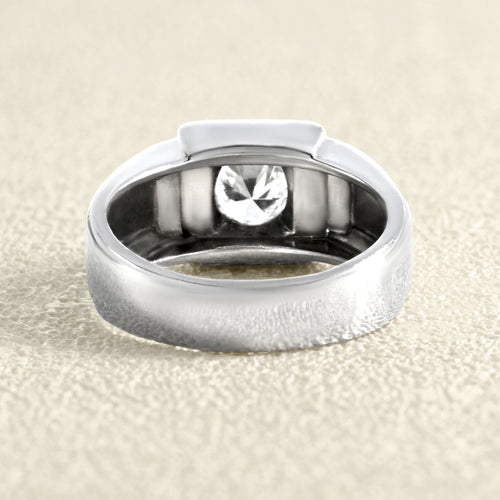 Bague 54 Bague - Alliance en platine et diamant 58 Facettes 61000373