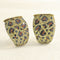 Boucles d'oreilles Panthère - Boucles d'oreilles clips en or jaune, saphirs jaunes et diamants 58 Facettes 66000222