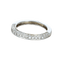 Bague 55 Alliance en or gris et diamants 58 Facettes 61E00464