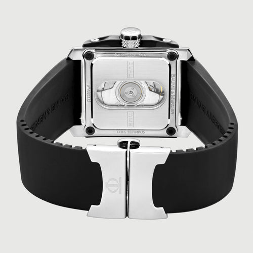 Montre Baume & Mercier Hampton - Montre rectangulaire Art déco en acier 58 Facettes OC-68801903