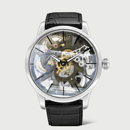 Montre Maurice Lacroix Masterpiece - Montre squelette manuelle en acier 43 mm 58 Facettes 68801054