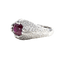 Bague 53 Bague en or blanc 750/1000, rubis et diamants 58 Facettes 61200005