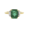 Bague 51 Bague en or jaune, émeraude et diamants 58 Facettes 61300066