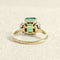 Bague 51 Bague - Émeraude et diamants en or jaune 58 Facettes 61300066