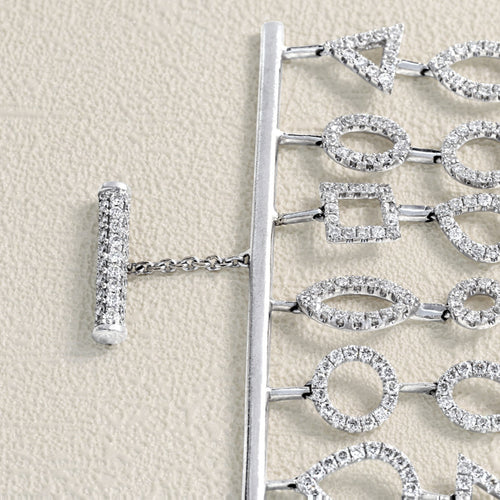 Bracelet Bracelet tennis en or blanc 18 carats et diamants 58 Facettes 62100083