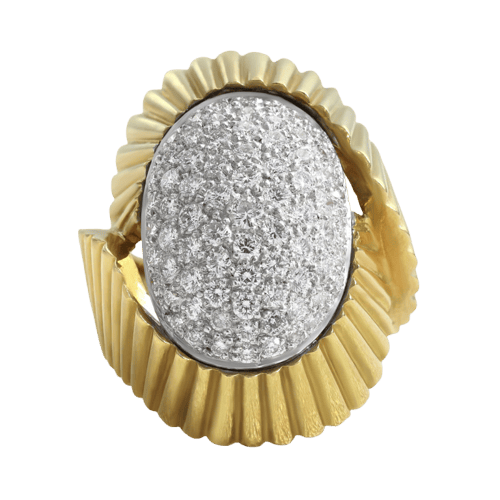 Bague 50 Bague solitaire en or jaune et diamants 58 Facettes 61E00002