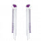 Boucles d'oreilles Lydia Courteille - Boucles d’oreilles en or blanc, améthyste et diamants 58 Facettes 661D00019