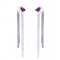 Boucles d'oreilles Lydia Courteille - Boucles d’oreilles en or blanc, améthyste et diamants 58 Facettes 661D00019
