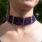 Collier Collier - Collier en or gris, améthystes et diamants 58 Facettes 63700083