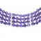 Collier Collier - Collier en or gris, améthystes et diamants 58 Facettes 63700083