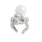 Bague 50 Bague pieuvre en or blanc, perle et diamants 58 Facettes 61400017