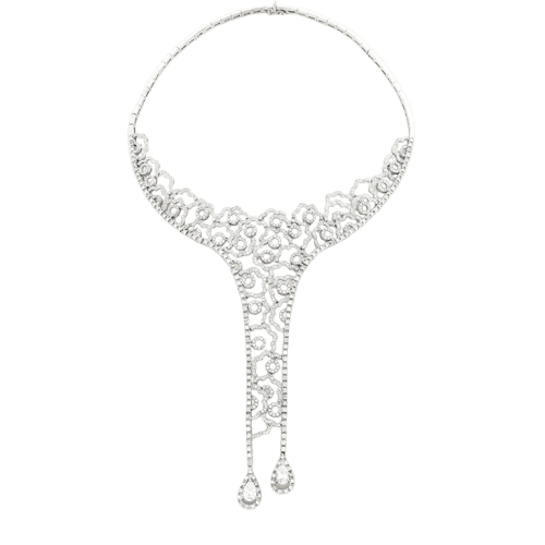Collier Collier en or blanc serti de diamants 58 Facettes 63700020