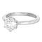 Bague 52 Solitaire - Bague en or gris et diamants 58 Facettes 61000350