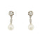 Boucles d'oreilles Boucles d’oreilles pendantes Art déco en or blanc 18 ct, perles et diamants 58 Facettes 23571