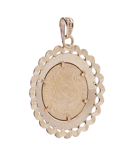 Pendentif Marianne - Pendentif pièce en or rose 18 carats 58 Facettes BO210685/MARIANNE