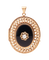 Pendentif Pendentif médaillon en or rose 18K, onyx et perle fine 58 Facettes BO220334/MEDAILLONONYXCISELE