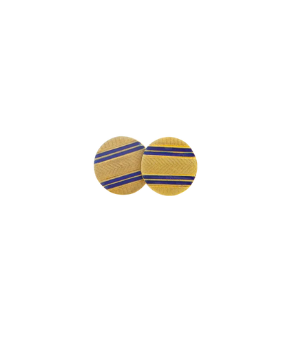 Boutons de manchette Gentleman - Boutons de manchette en or jaune 18 carats 58 Facettes BO210547/GENTLEMAN