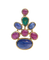 Pendentif Cabochons précieux - Pendentif en or jaune rubis, saphirs et émeraude 58 Facettes BO220413/CABOCHONSPRECIEUX