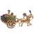 Broche Lido - Broche carrosse en or jaune, saphirs et rubis 58 Facettes BO220745/CarosseduLIDO