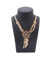 Collier Saphirs en Soirée - Collier en or rose 18 carats et rubis 58 Facettes BO220326/SAPHIRSENSOIREE1960