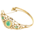 Bracelet ZINA - Bracelet jonc rigide en or jaune 18 carats, diamants et émeraudes 58 Facettes BO220349/ZINA
