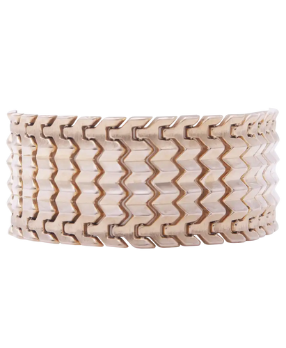 Bracelet WAVY - Bracelet manchette vintage en or jaune 18 carats 58 Facettes BO210737/WAVY